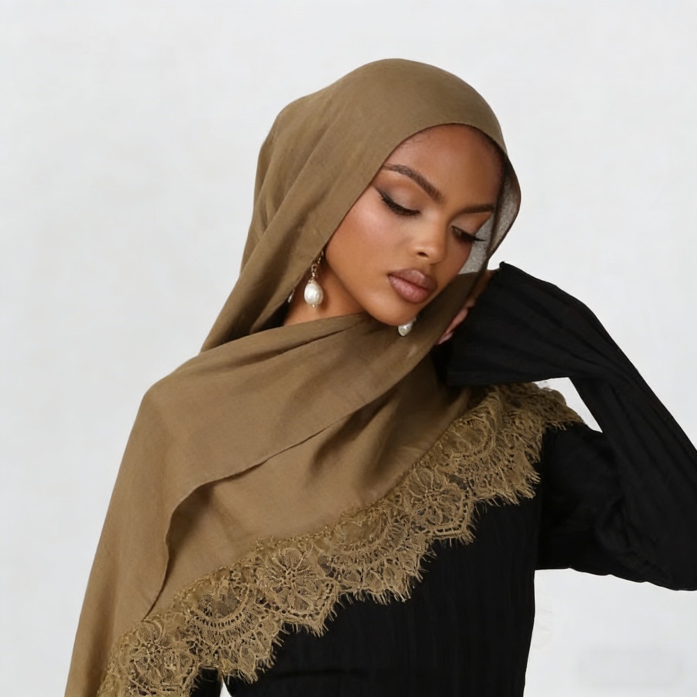 Summer Clothing Hijab - Nowa koronkowa chusta hidżab z rayonu