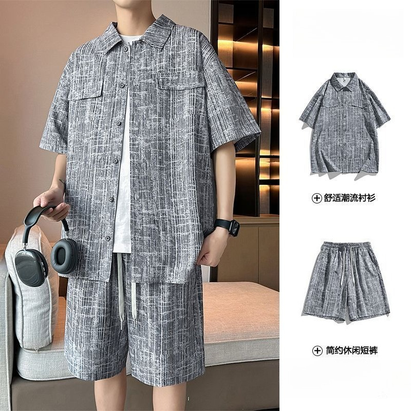 Summer Clothing Sets - Męski Zestaw: Koszulka z Krótkim Rękawem