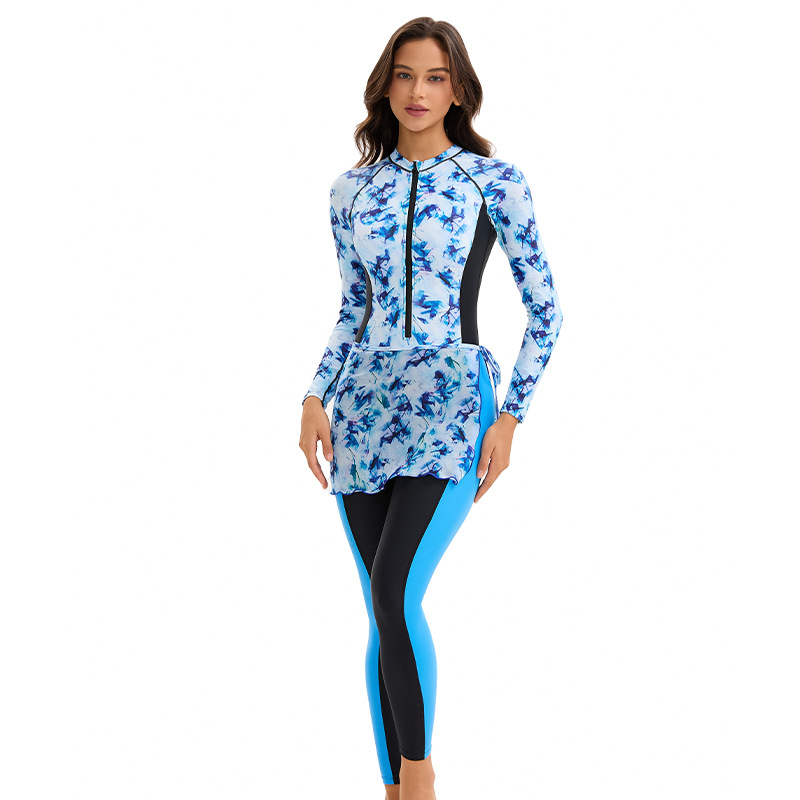 Rash Guard Long Sleeve - Nowy damski strój kąpielowy dwuczęściowy z
