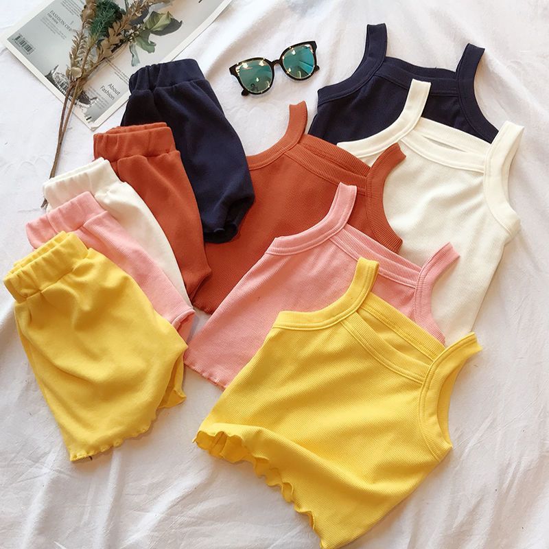 Summer Clothing Boutiques - Komplety ubrań dla dzieci Dzianinowy bezrękawnik