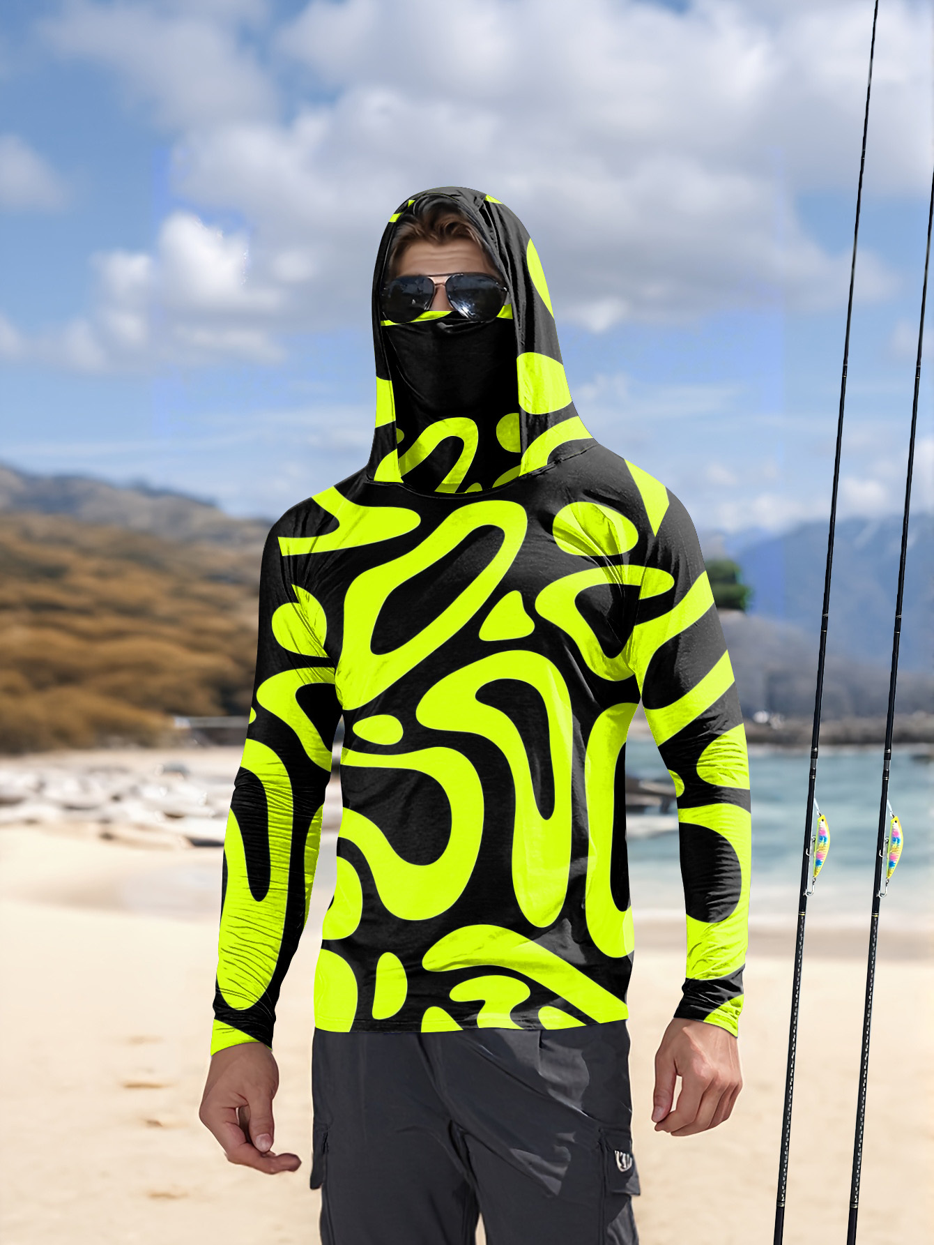 Summer Clothing Line - Męska koszula z długim rękawem, nowy