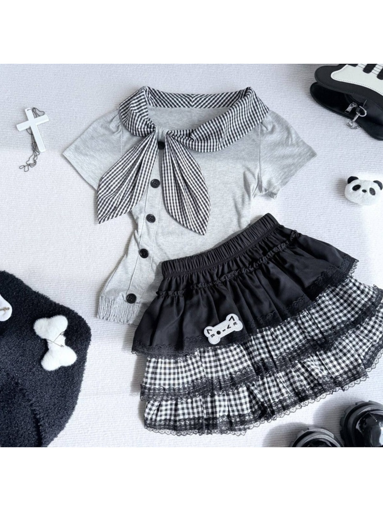 Summer Clothing Old Navy - Japoński styl uniwersytecki, spódnica typu cake