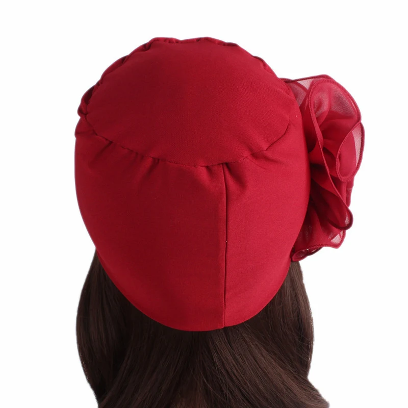 Moda damska Duży kwiat Turban  – Summer Clothing Hijab recenzja i cena