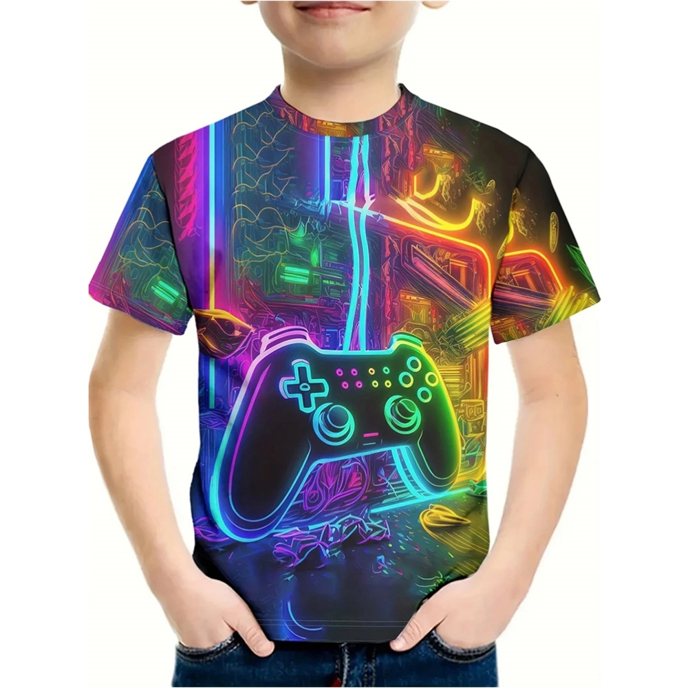 T-Shirt dla chłopca z nadrukie – Summer Clothing Drawing For Kids recenzja i cena