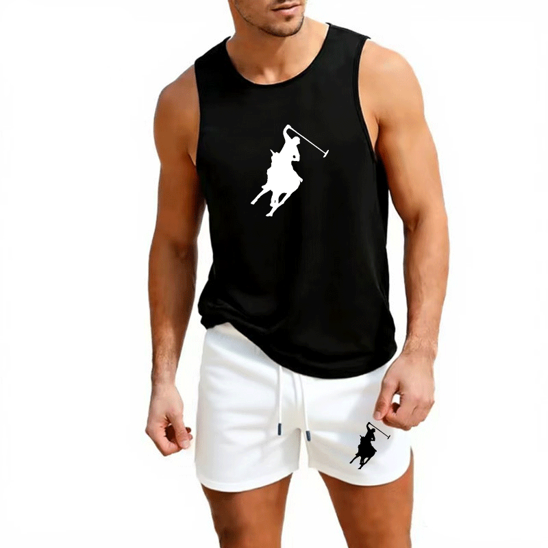 Męski letni zestaw: kamizelka  – Summer Clothing Sets recenzja i cena