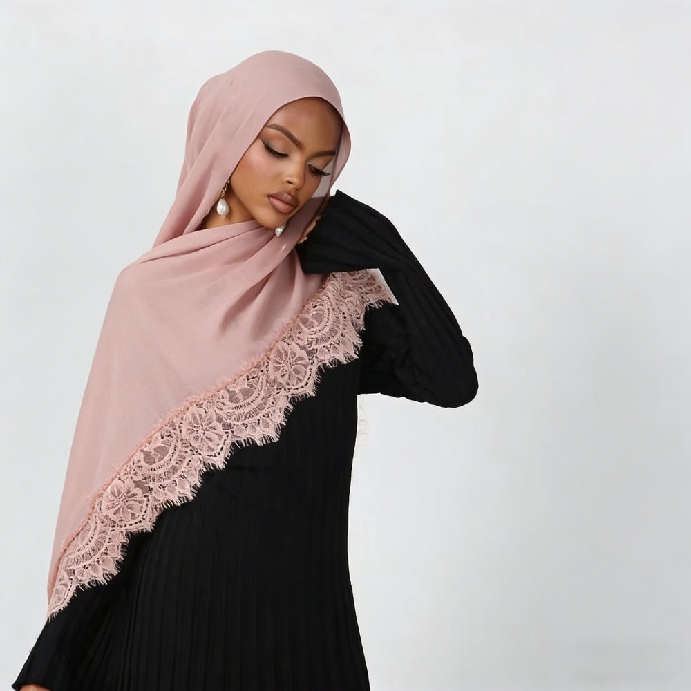 Nowa koronkowa chusta hidżab z – Summer Clothing Hijab recenzja i cena