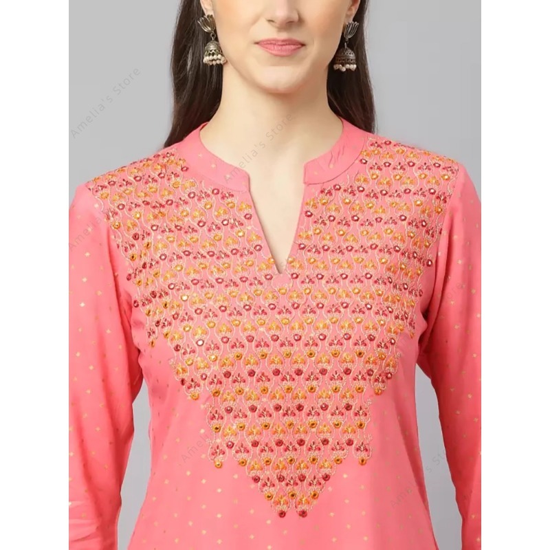 Damska indyjska bluzka Kurta z – Summer Clothing Pakistan recenzja i cena