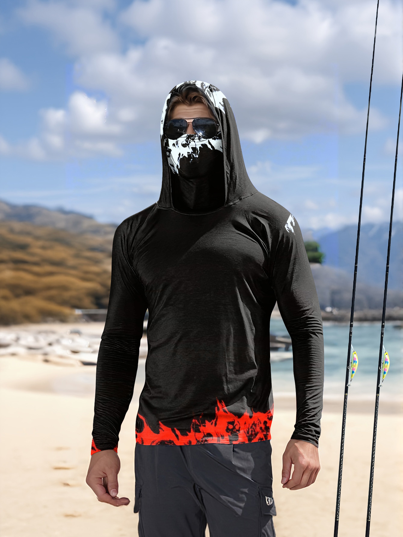 Męska koszulka wędkarska z kap – Rash Guard Long Sleeve recenzja i cena