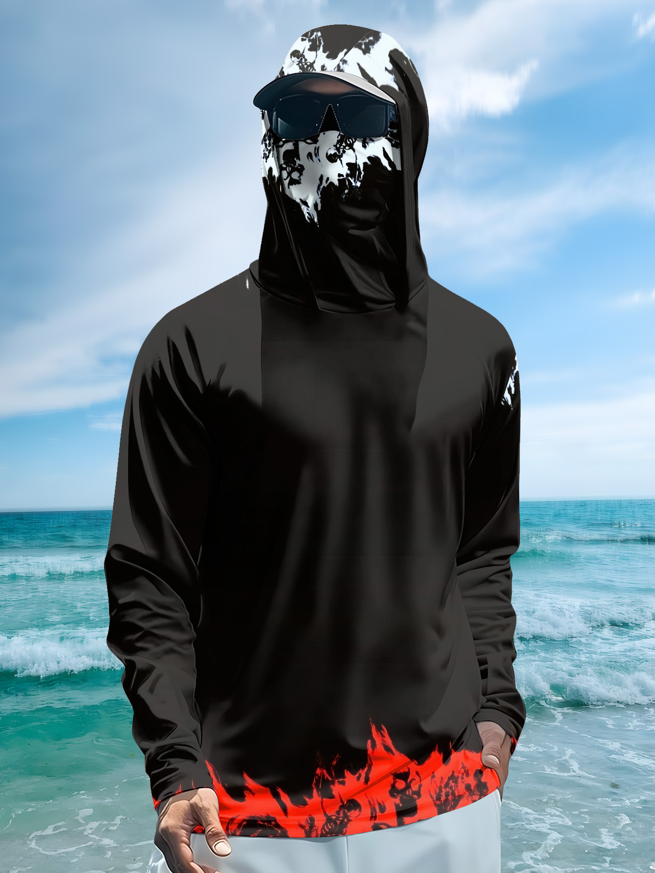 Męska koszulka wędkarska z kap – Rash Guard Long Sleeve recenzja i cena
