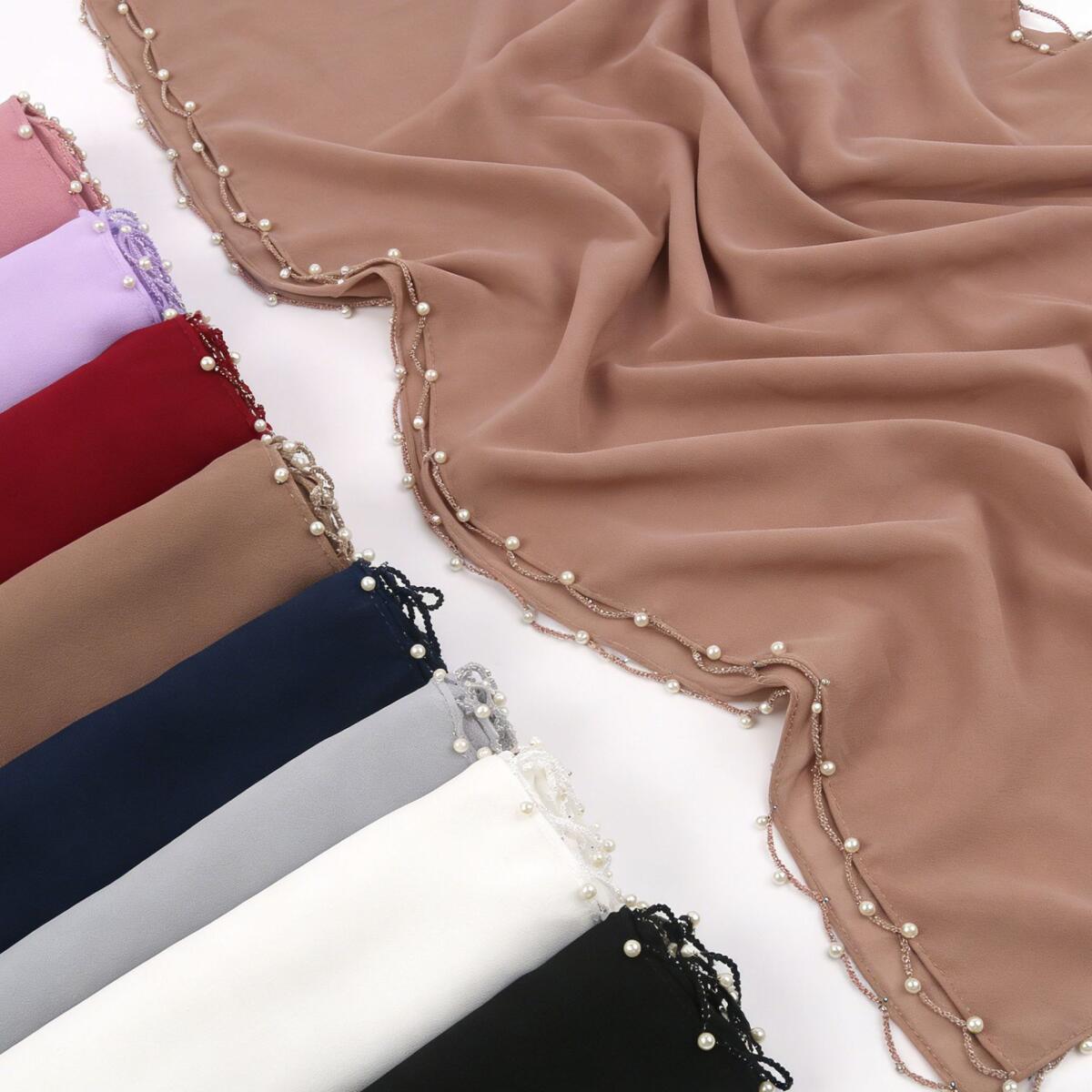 Chusta Hidżab Gładka Perłowa S – Summer Clothing Hijab recenzja i cena